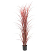 Luxury Burgundy Tall Potted Artificial Grass Plant UV Proof 180cm - Designer Vertical Gardens Articial Trees Artificial Plants