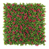 Luxury Flowering Pink Vertical Garden Green Wall Panel 1m x 1m – SGS UV Resistant - Designer Vertical Gardens artificial vertical garden melbourne artificial vertical garden wall