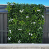 Luxury Flowering White Jasmine Vertical Garden Green Wall Panel 1m x 1m – SGS UV Resistant - Designer Vertical Gardens artificial garden wall plants artificial green wall australia