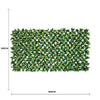 Luxury Laurel Leaf Artificial Hedge Trellis Screen 2m x 1m – SGS UV Resistant - Designer Vertical Gardens artificial green walls for balconies artificial green walls for home