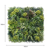 Luxury Lush Spring Vertical Garden Green Wall Panel 1m x 1m – SGS UV Resistant - Designer Vertical Gardens artificial green walls for backdrops artificial green walls for balconies