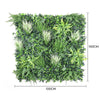Luxury White Grassy Sensation Vertical Garden Green Wall Panel 1m x 1m – SGS UV Resistant - Designer Vertical Gardens artificial garden wall plants artificial green wall installatio