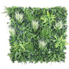Luxury White Grassy Sensation Vertical Garden Green Wall Panel 1m x 1m – SGS UV Resistant - Designer Vertical Gardens artificial garden wall plants artificial green wall installatio