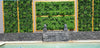 Luxury White Lily Vertical Garden Green Wall Panel 1m x 1m – SGS UV Resistant - Designer Vertical Gardens artificial garden wall plants artificial green wall australia
