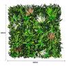 Luxury Wild Tropics Vertical Garden Green Wall Panel 1m x 1m – SGS UV Resistant - Designer Vertical Gardens artificial garden wall plants artificial green wall installation