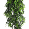 Mediterranean Fern Trailing Vine – UV & Fire Rated (22cm x 76cm) - Designer Vertical Gardens artificial hanging fern plant artificial hanging ferns