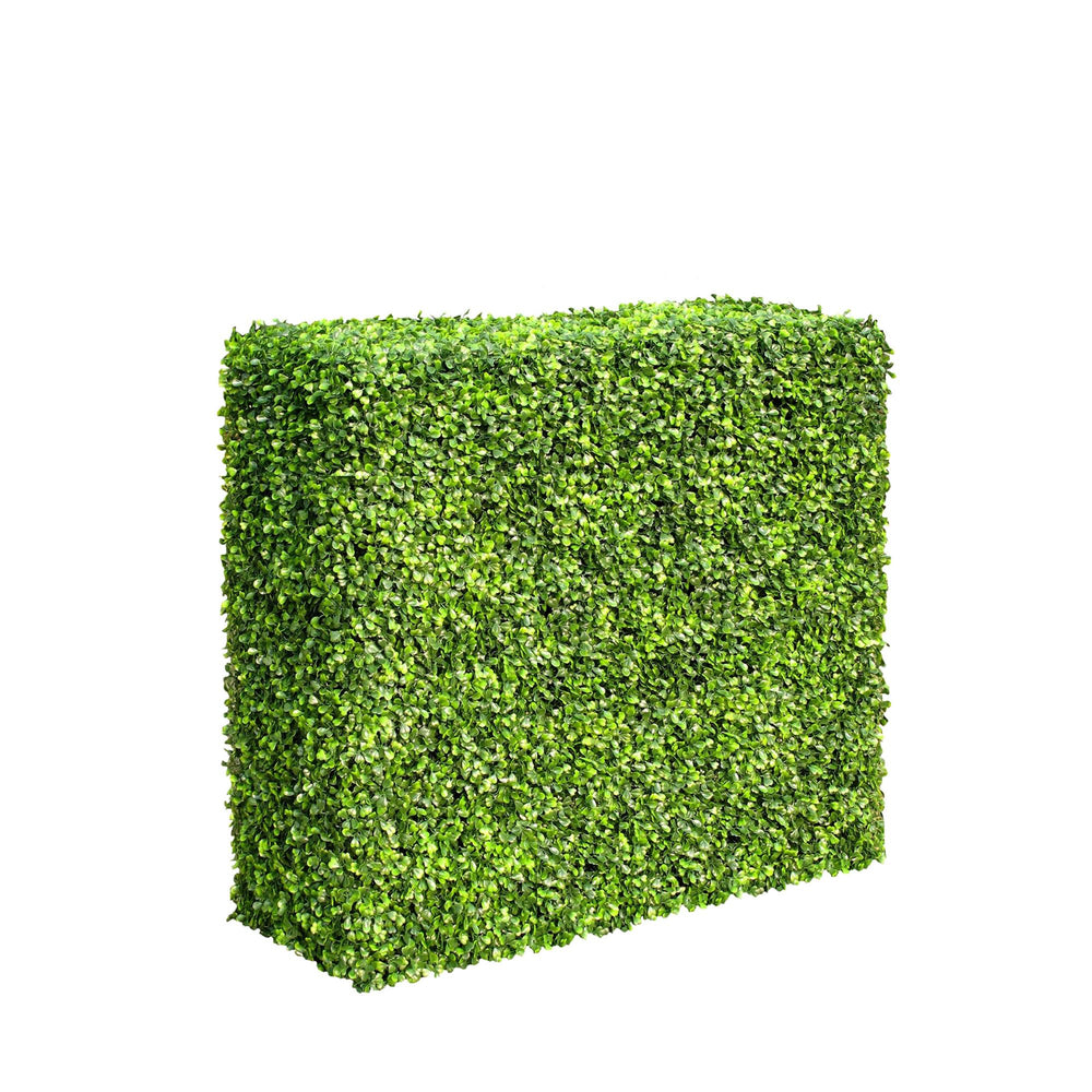 Mixed Boxwood Hedge UV Resistant 75cm Long X 75cm High - Designer Vertical Gardens artificial hedge australia artificial hedge fence panels