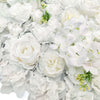 Mixed White Artificial Flower Wall Backdrop Panel 40cm x 60cm – UV Resistant - Designer Vertical Gardens Artificial vertical garden wall panel flowering