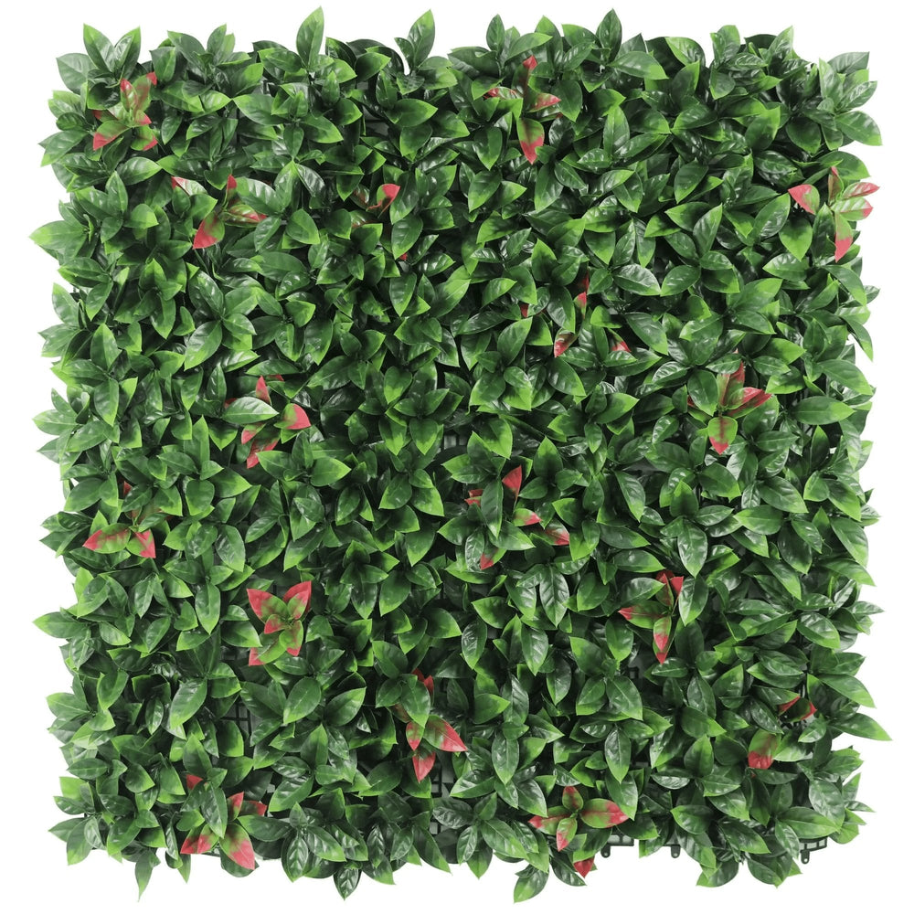 Photinia Artificial Hedge Panel / Fake Vertical Garden 1m x 1m UV Resistant - Designer Vertical Gardens artificial garden wall plants artificial green wall australia