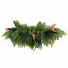 Premium Artificial Hanging Plant Arrangement With Tropical Flowers 100cm X 30cm Mesh + Foliage - Designer Vertical Gardens artificial green walls with flowers Artificial Trees