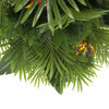Premium Artificial Hanging Plant Arrangement With Tropical Flowers 100cm X 30cm Mesh + Foliage - Designer Vertical Gardens artificial green walls with flowers Artificial Trees