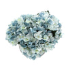 Premium Faux Hydrangea With Glass Vase (Artificial Flowering Blue Hydrangea) 23cm - Designer Vertical Gardens Flowering plants