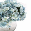 Premium Faux Hydrangea With Glass Vase (Artificial Flowering Blue Hydrangea) 23cm - Designer Vertical Gardens Artificial Trees Flowering plants
