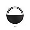 Premium Floating Half Moon / Semi Circle Metal Wall Planter | Onyx Black 35cm - Designer Vertical Gardens artificial green wall installation hanging plants