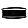 Premium Floating Half Moon / Semi Circle Metal Wall Planter | Onyx Black 35cm - Designer Vertical Gardens artificial green wall installation hanging plants