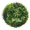 Slimline Artificial Green Wall Disc Art 100cm Colour Fresh UV Resistant (White) - Designer Vertical Gardens Artificial vertical garden wall disc
