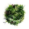 Slimline Artificial Green Wall Disc Art 60cm Colour Fresh UV Resistant (Black) - Designer Vertical Gardens Artificial vertical garden wall disc
