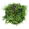 Slimline Artificial Green Wall Disc Art 60cm Country Fern UV Resistant (Black) - Designer Vertical Gardens Artificial vertical garden wall disc
