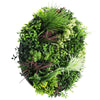 Slimline Artificial Green Wall Disc Art 80cm Colour Fresh UV Resistant (Black) - Designer Vertical Gardens Artificial vertical garden wall disc
