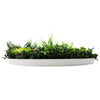 Slimline Artificial Green Wall Disc Art 80cm Colour Fresh UV Resistant (White) - Designer Vertical Gardens Artificial vertical garden wall disc