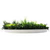 Slimline Artificial Green Wall Disc Art 80cm Colour Fresh UV Resistant (White) - Designer Vertical Gardens Artificial vertical garden wall disc