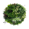 Slimline Artificial Green Wall Disc Art 80cm Colour Fresh UV Resistant (White) - Designer Vertical Gardens Artificial vertical garden wall disc