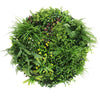 Slimline Artificial Green Wall Disc Art 80cm Country Fern UV Resistant (Black) - Designer Vertical Gardens Artificial vertical garden wall disc