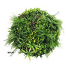 Slimline Artificial Green Wall Disc Art 80cm Country Fern UV Resistant (White) - Designer Vertical Gardens Artificial vertical garden wall disc