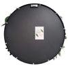 Slimline Artificial Green Wall Disc Art 80cm Grassy Fern UV Resistant (Black) - Designer Vertical Gardens Artificial vertical garden wall disc