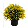 Small Potted Artificial Decorative Yellow Lily Plant UV Resistant 20cm - Designer Vertical Gardens Artificial Shrubs and Small plants Artificial Trees