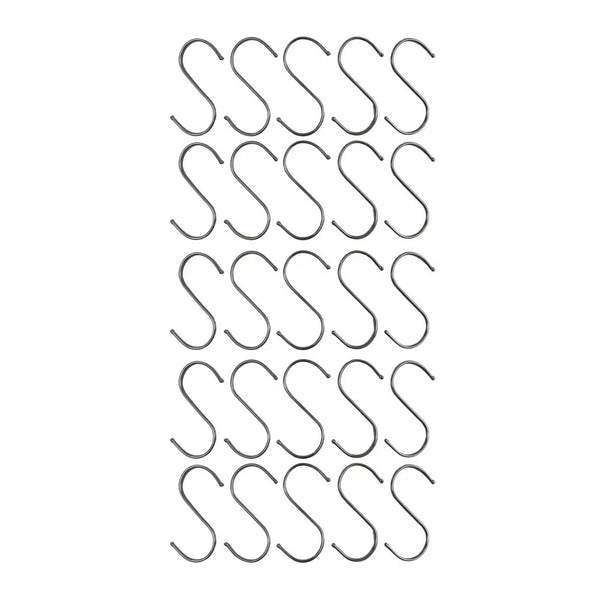 Stainless Steel Hanging S Hooks 12cm X 6cm 25 Pieces - Designer Vertical Gardens artificial green wall installation Installation Equipment