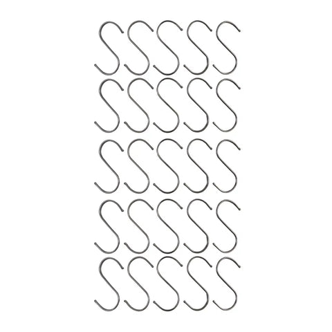 Stainless Steel Hanging S Hooks 12cm X 6cm 25 Pieces - Designer Vertical Gardens artificial green wall installation Installation Equipment