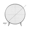 Sturdy Circular Flower Wall / Event Stand 200cm Diameter (Black Frame) - Designer Vertical Gardens Installation Equipment