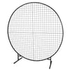 Sturdy Circular Flower Wall / Event Stand 200cm Diameter (Black Frame) - Designer Vertical Gardens Installation Equipment
