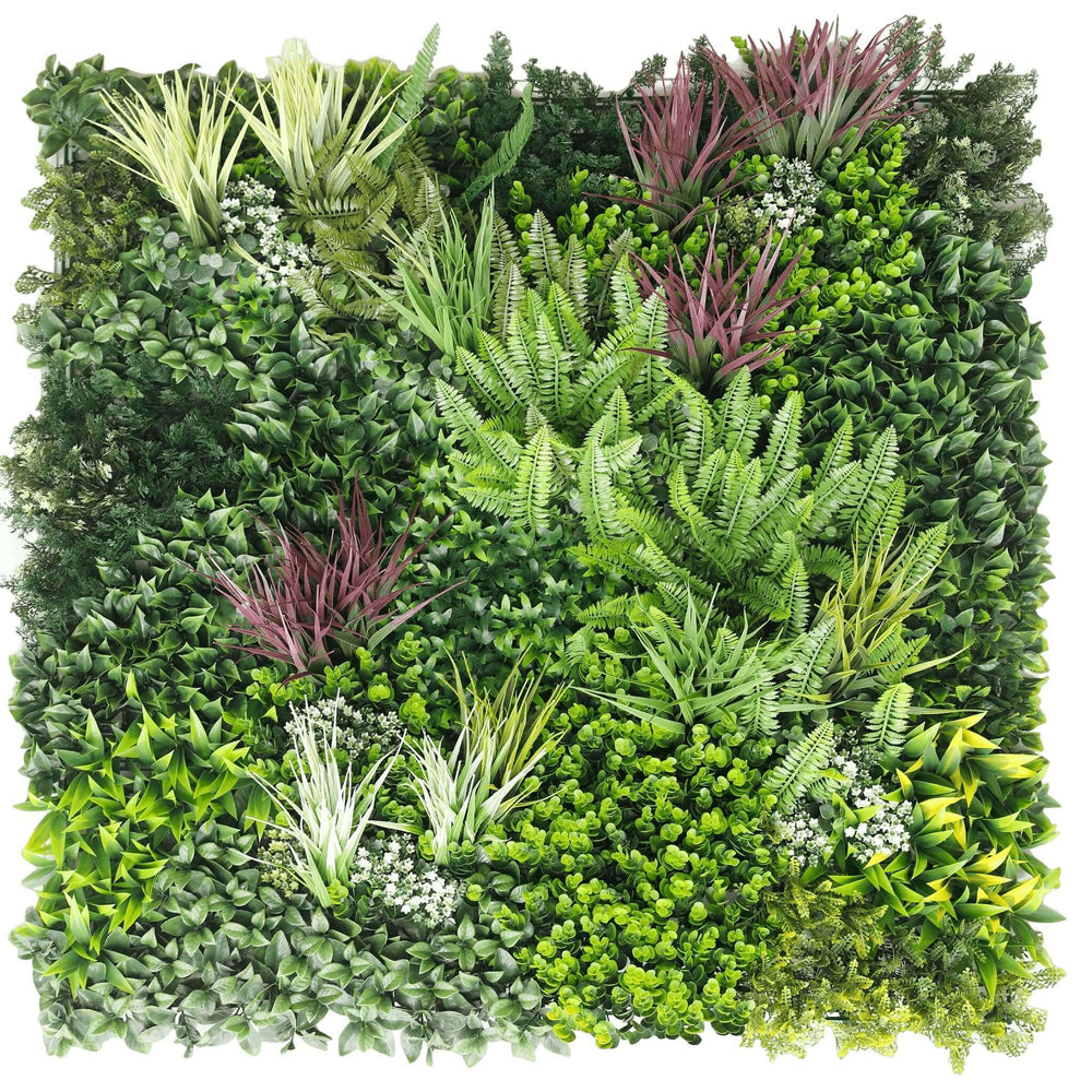 Urban Greenery Artificial Vertical Garden / Fake Green Wall 1m x 1m UV Resistant - Designer Vertical Gardens artificial garden wall plants artificial green wall australia