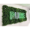 White Lily Artificial Vertical Garden / Fake Green Wall 1m x 1m UV Resistant - Designer Vertical Gardens artificial garden wall plants artificial green wall australia