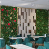 Wild Tropics Artificial Vertical Garden / Fake Green Wall 1m x 1m UV Resistant - Designer Vertical Gardens artificial garden wall plants artificial green wall installation