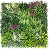 Premium Urban Greenery Artificial Vertical Garden / Fake Green Wall UV Resistant 1m x 1m