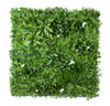 flowering white green wall panel