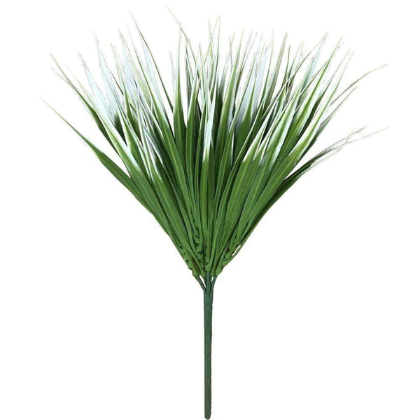 5 Pack - UV White Tipped Artificial Grass Stem - 35cm - Designer Vertical Gardens artificial garden wall plants artificial green wall australia