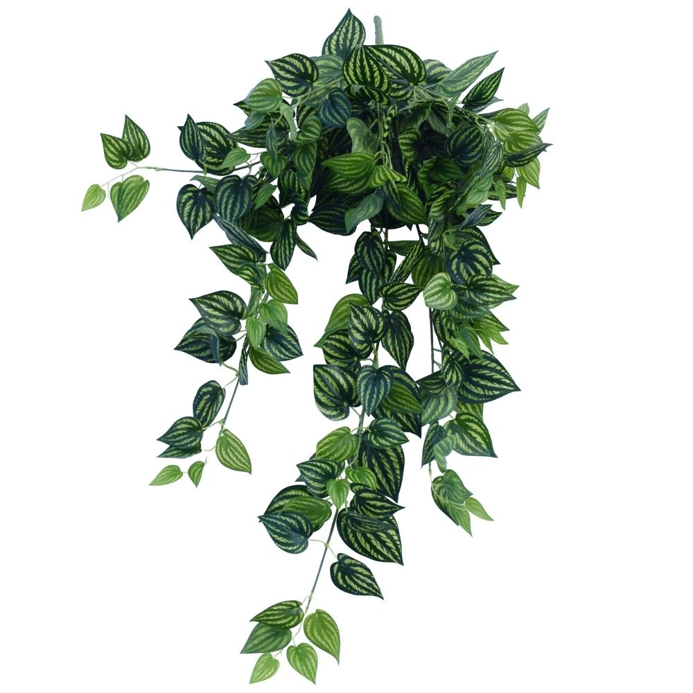 Hanging Artificial Philodendron Bush - 100cm