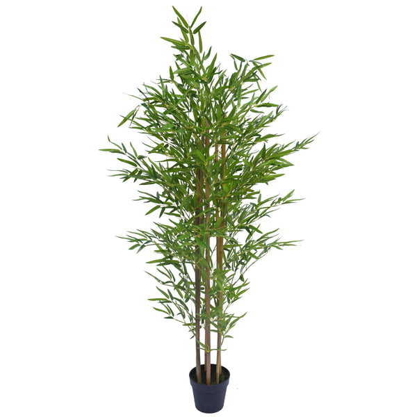 Artificial Bamboo Natural Trunk (Real Touch Leaves) 150cm - Designer Vertical Gardens Bamboos and Palm vertical garden artificial plants