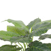 Artificial Potted Taro Plant / Elephant Ear 70cm - Designer Vertical Gardens Artificial Shrubs and Small plants Office and House plants