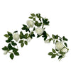 Artificial White Rose Garland 190cm - Designer Vertical Gardens garland hanging garland