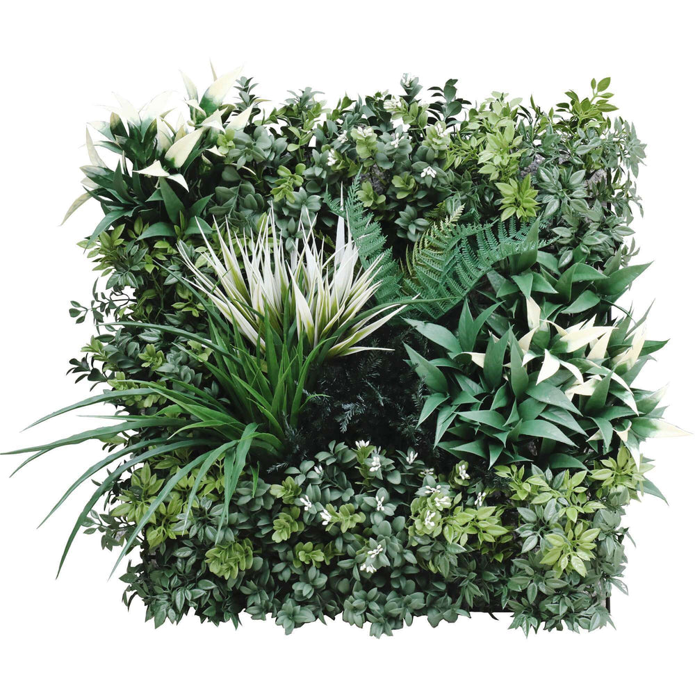 Bespoke Artificial Vertical Garden Green Wall 45cm x 45cm Sample UV Resistant - Designer Vertical Gardens artificial garden wall plants artificial green wall australia