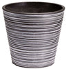 Black and White Engraved Pot 17cm - Designer Vertical Gardens Pots