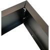 Black Metal Planter Small - Designer Vertical Gardens artificial green wall sydney artificial vertical garden melbourne