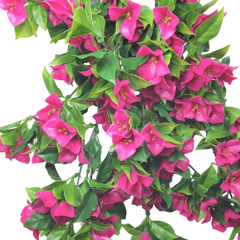 Hanging Artificial Bougainvillea Plant (Pink / Lilac) UV Resistant 90cm - Designer Vertical Gardens artificial garden wall plants artificial green wall australia