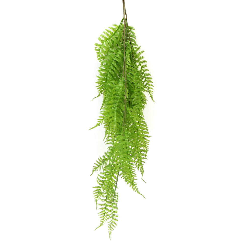 Hanging Fresh Green Boston Fern UV Resistant 80cm - Designer Vertical Gardens fake plant stem hanging garland