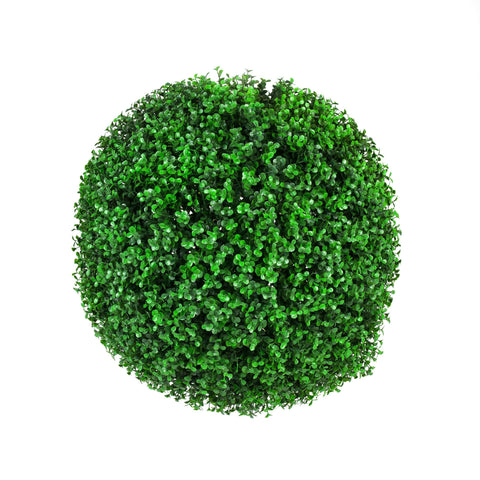 Large Green Leaf Buxus Faulkner Faux Topiary Ball UV Resistant 48cm - Designer Vertical Gardens artificial garden wall plants artificial green wall installation